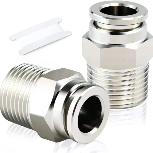 Metal Air Connector Straight 1/2X8
